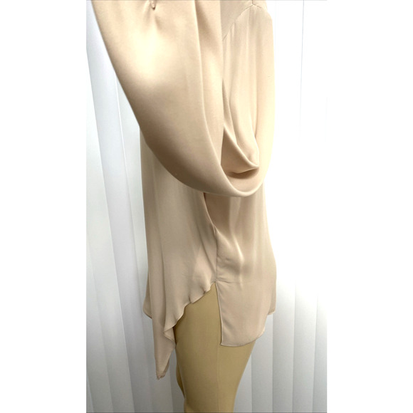Dorothee Schumacher Twist Blouse Top Long Sleeve Silk Button Tie Button 4 L - Picture 6 of 9
